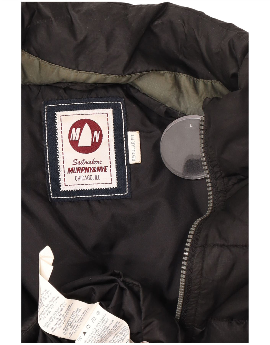 Gilet căptușit pentru bărbați Murphy & Nye UK 40 Poliamidă neagră mare
