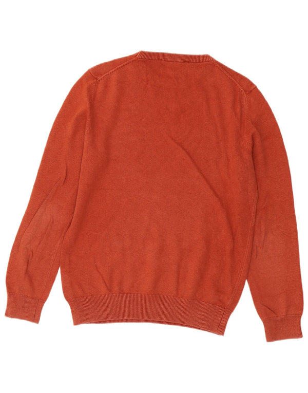 CREW CLOTHING Pulover pentru bărbați cu gât crew pulover Bumbac portocaliu mic