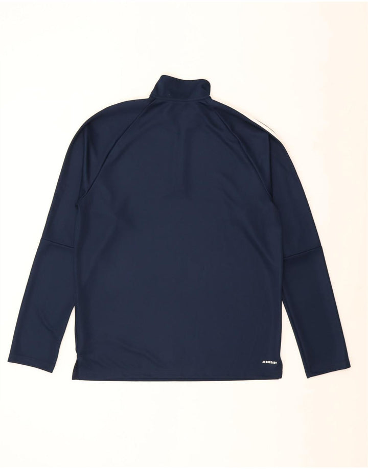 Pantaloni de trening pentru bărbați Aeroready, cu fermoar și gât, pentru bărbați, albastru bleumarin