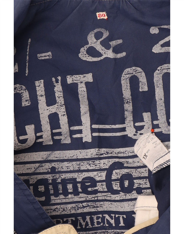 Jachetă vintage pentru bărbați, UK 42 XL, bleumarin, poliester