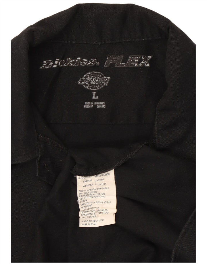 Cămașă cu mânecă scurtă pentru bărbați Dickies, poliester negru mare