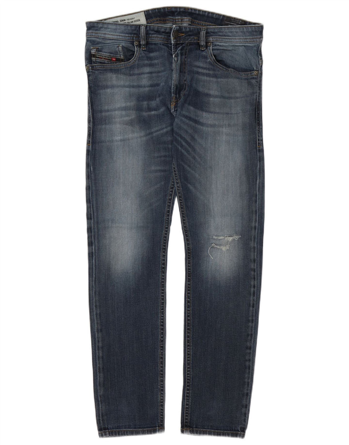 Jeans slim pentru bărbați Diesel Distressed W32 L32 Bumbac albastru