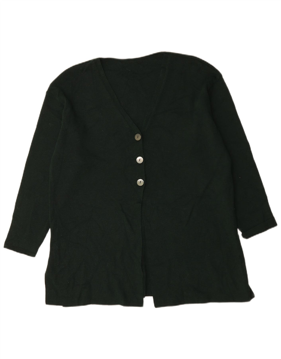 Pulover cardigan supradimensionat pentru femei Marks & Spencer UK 12 Lână verde medie
