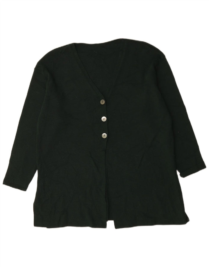 Pulover cardigan supradimensionat pentru femei Marks & Spencer UK 12 Lână verde medie