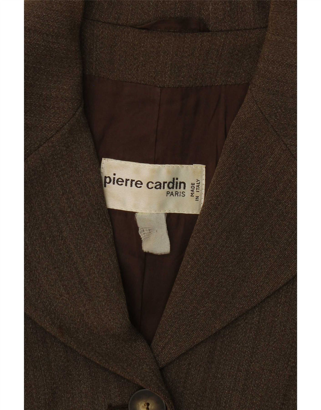 Jachetă blazer pentru femei Pierre Cardin cu 4 nasturi UK 14 maro mediu