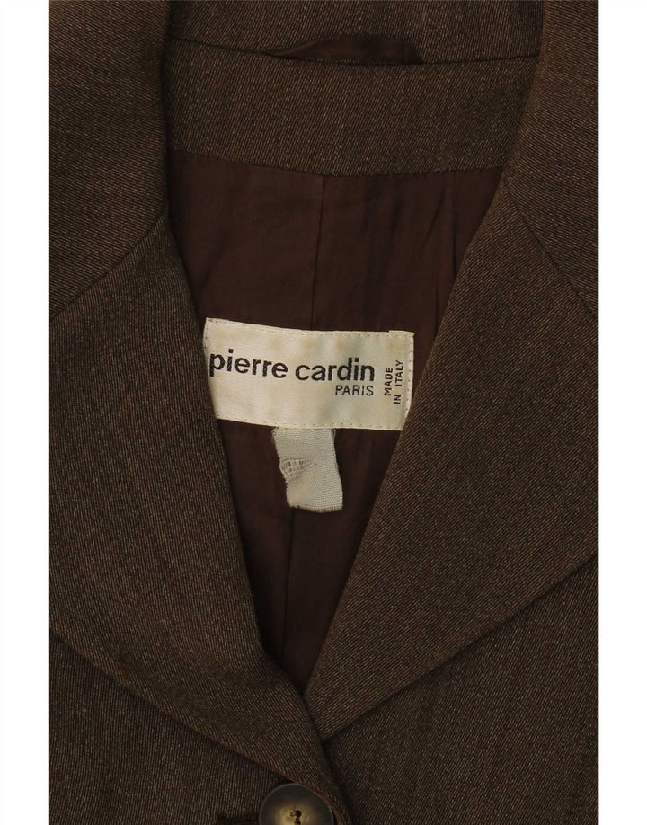 Jachetă blazer pentru femei Pierre Cardin cu 4 nasturi UK 14 maro mediu