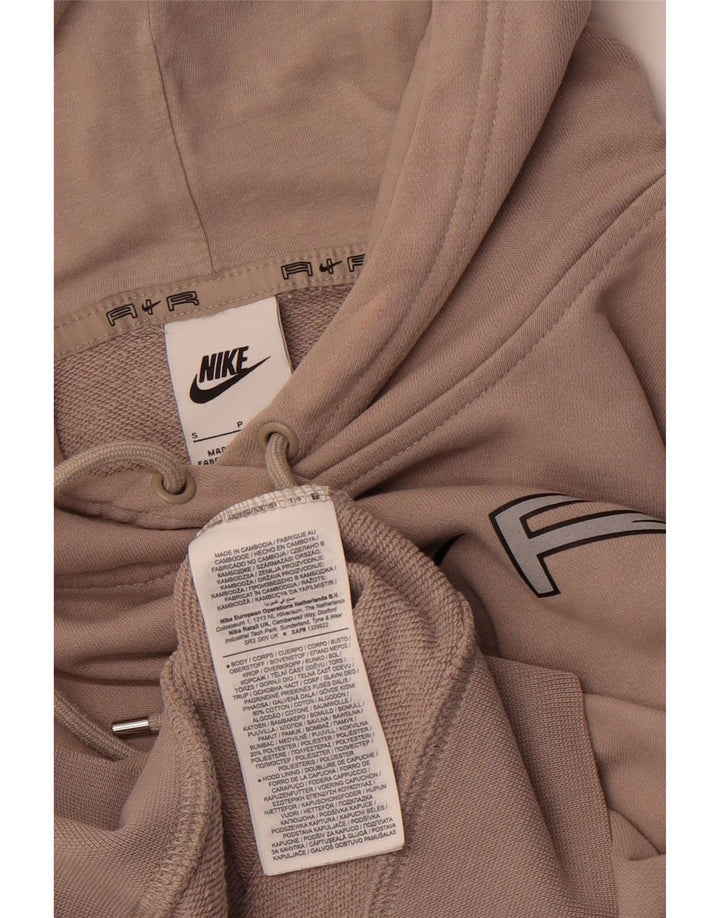 Pulover NIKE pentru bărbați, loose fit, cu glugă, maro, bumbac color bloc