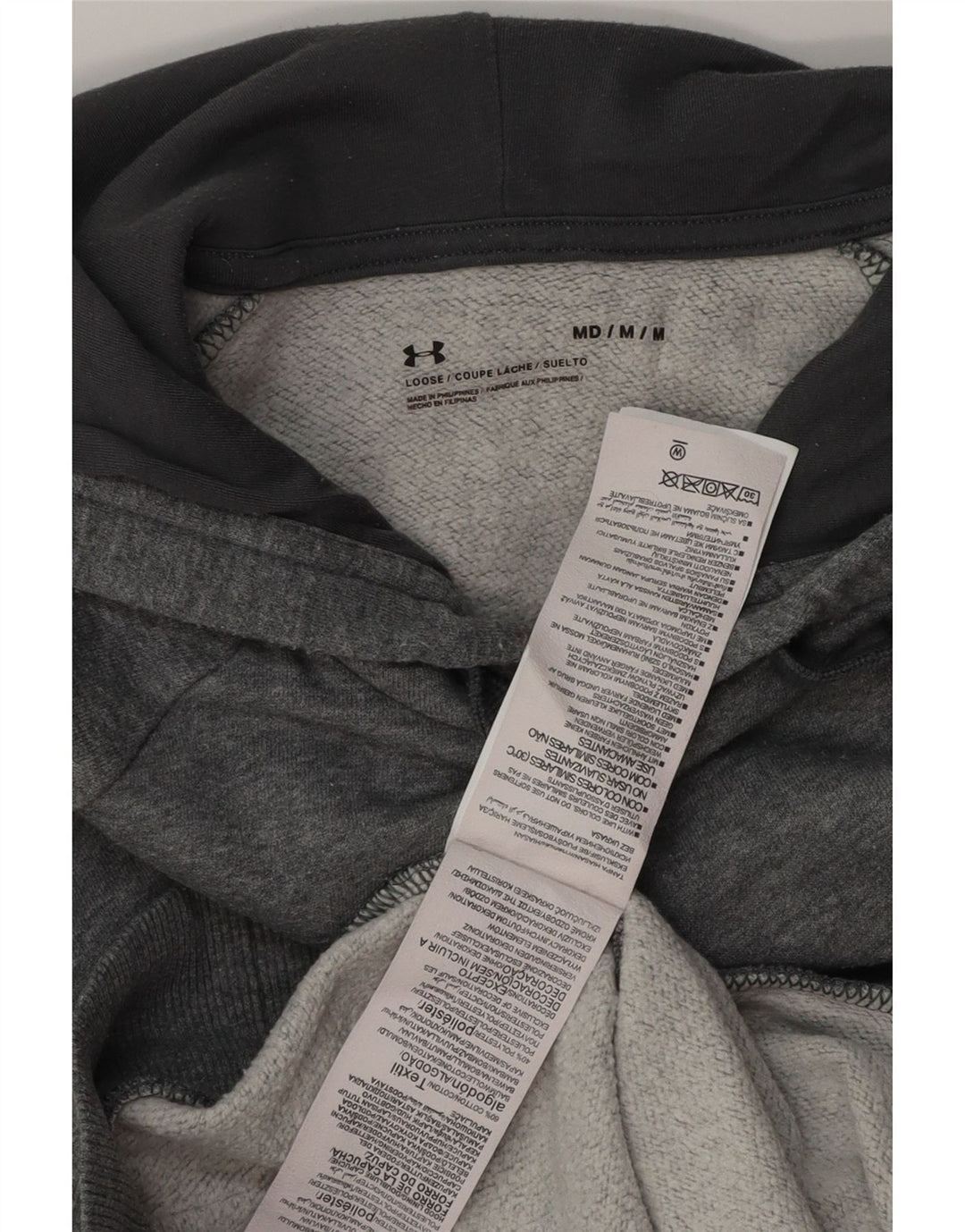 Pulover pentru bărbați Under Armour, bumbac, gri mediu