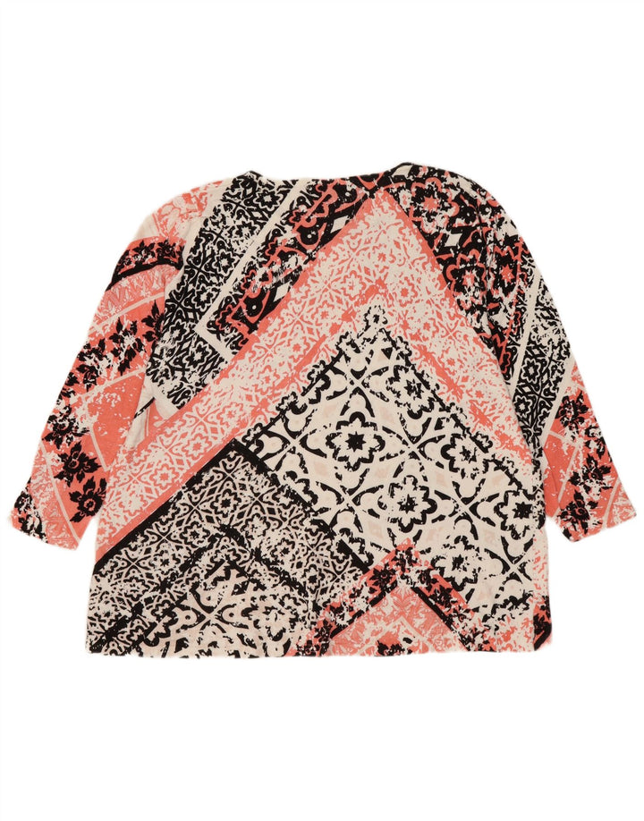 Marks & Spencer Top pentru femei cu mâneci 3/4 UK 14 mare, multicolore, florale