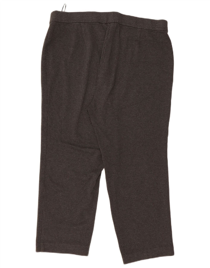MARKS & SPENCER Pantaloni casual pentru femei cu talie înaltă UK 22 3XL W38 L27 gri