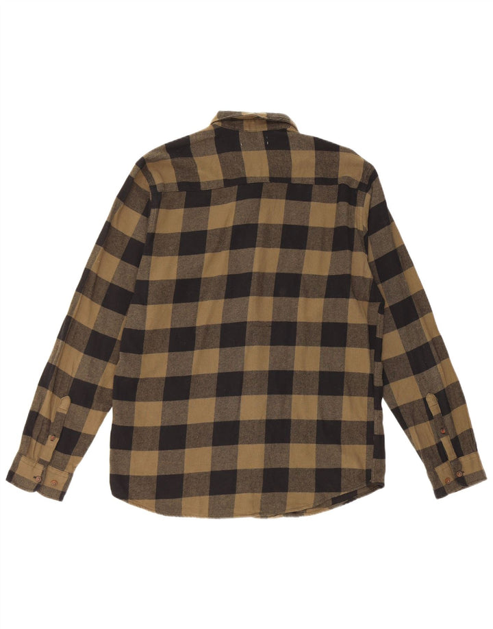 Cămașă de flanel Jack & Jones pentru bărbați, bumbac mare kaki vichy