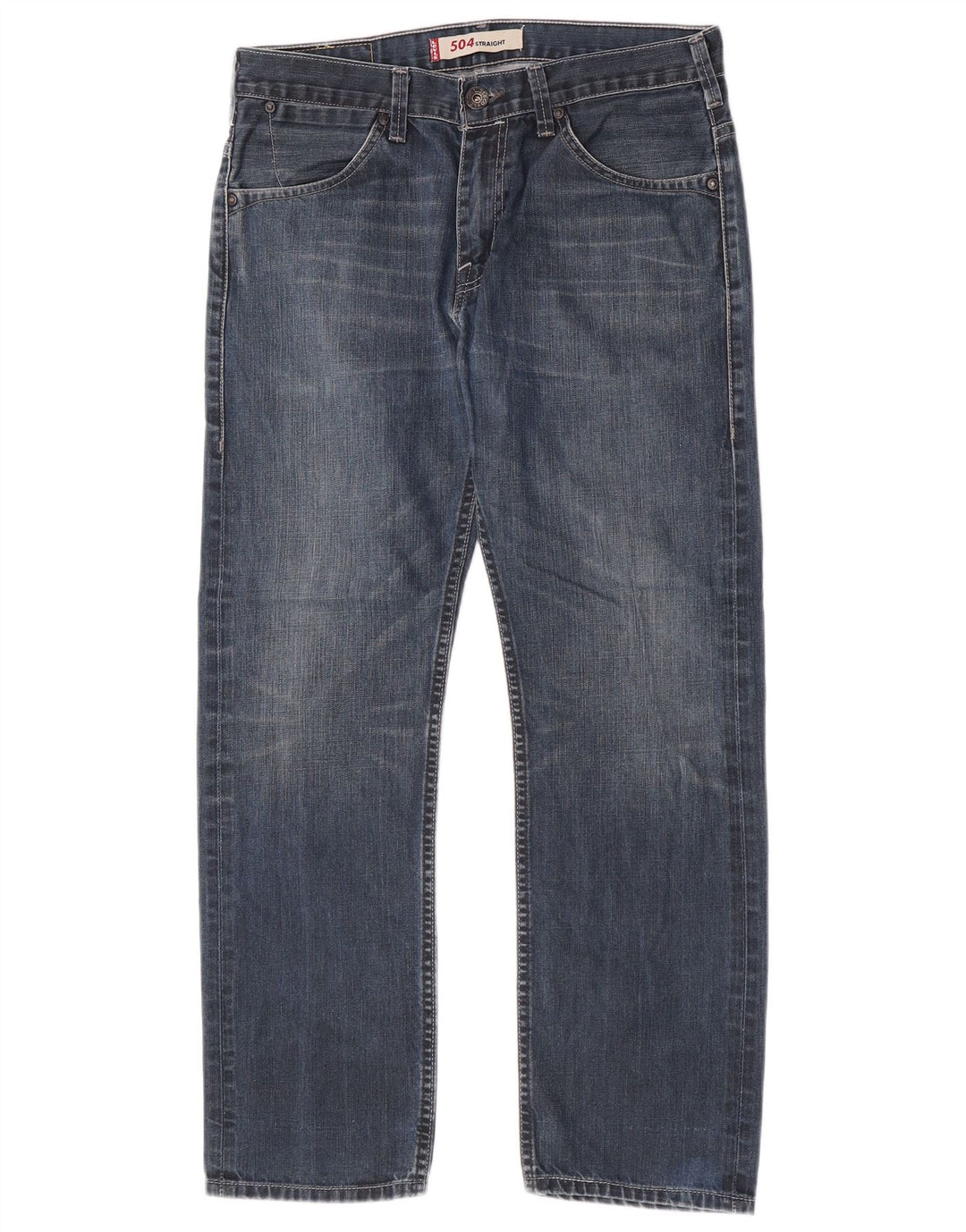 Blugi drepti pentru bărbați Levi's 504 W32 L27 Bumbac albastru