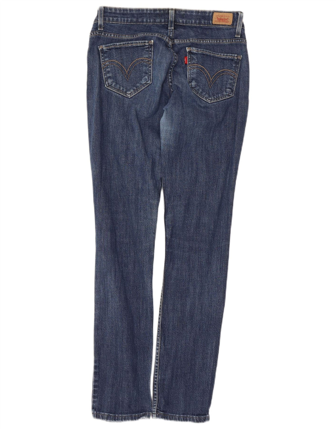 Blugi Levi's pentru femei 524 Super Low Slim US 7 Medium W32 L30 Blue Bumbac