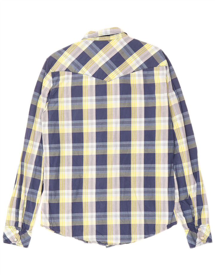 Cămașă pentru bărbați LEVI'S Slim Fit, bumbac cu carouri, albastru bleumarin mediu