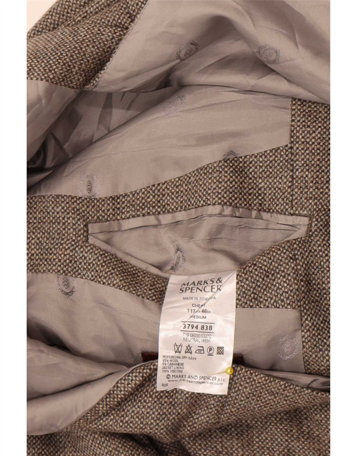Jachetă pentru bărbați Marks & Spencer, cu 3 nasturi, UK 46 XL Lână gri