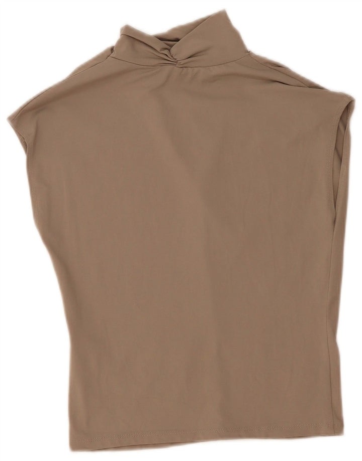 Bluză fără mâneci pentru femei Zara UK 12 Medium Gri Poliamidă