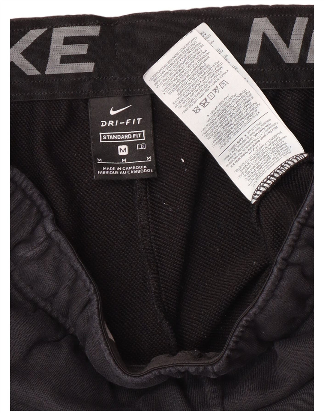 Pantaloni de trening Nike pentru bărbați, cu ajustare standard, pantaloni de jogging, mediu sport, negru