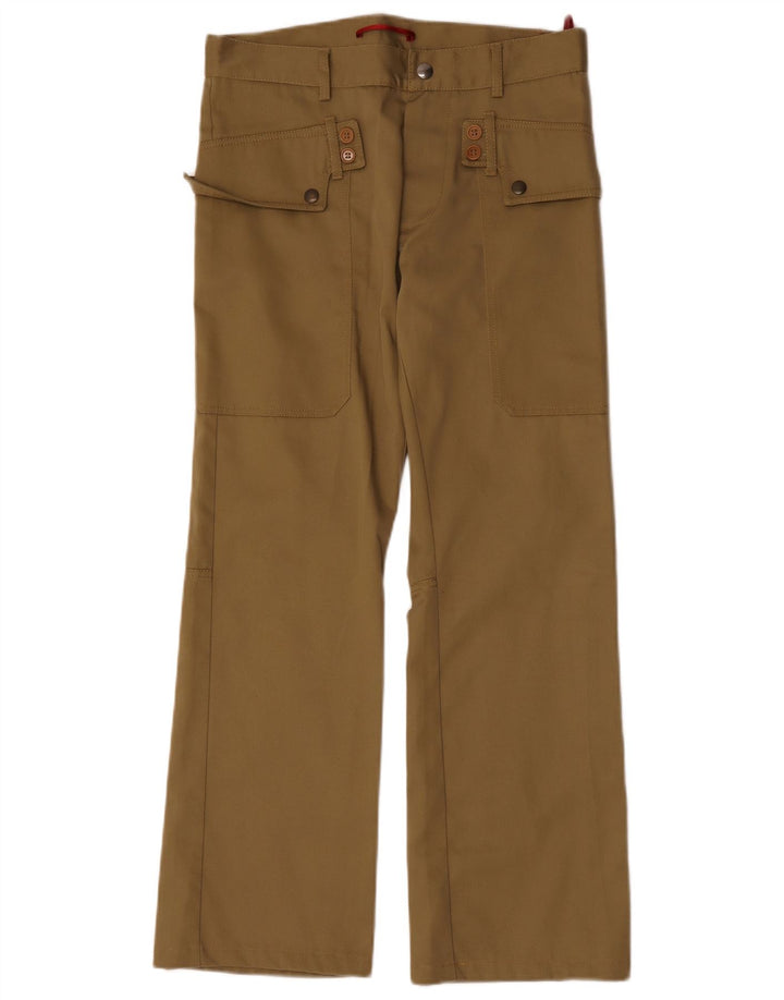 David Mayer Pantaloni cargo bootcut pentru femei IT 46 Large W31 L29 Khaki