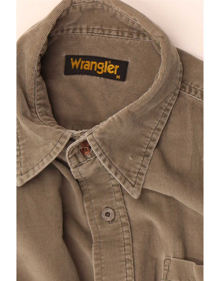 Cămașă Wrangler pentru bărbați din velur, gri mediu