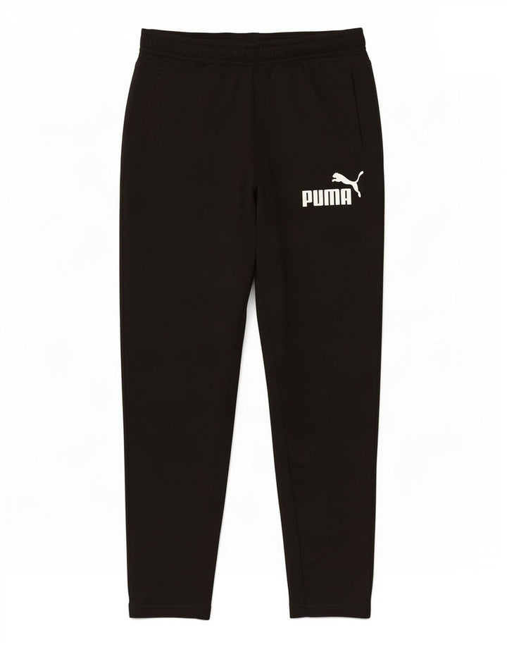 Pantaloni de trening Puma pentru baieti cu grafica 9-10 ani poliester negru
