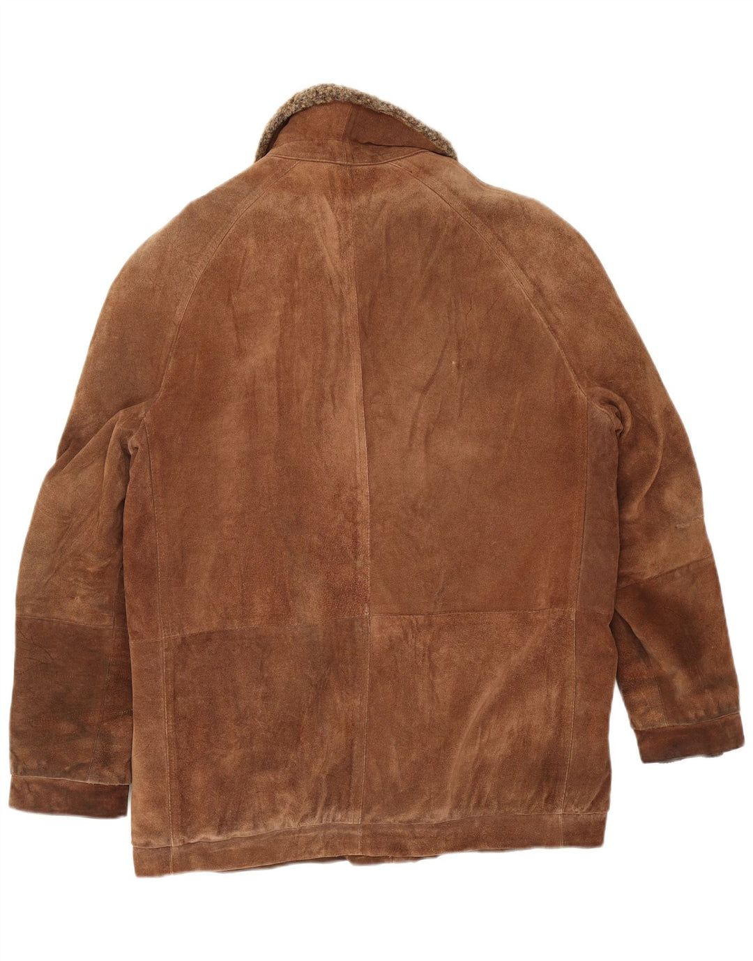 Jachetă din piele de căprioară pentru bărbați vintage UK 38 din piele maro medie