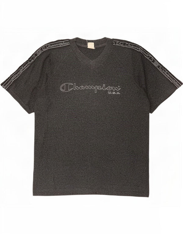 Tricou grafic pentru bărbați Champion Top XL, bumbac cu pete gri