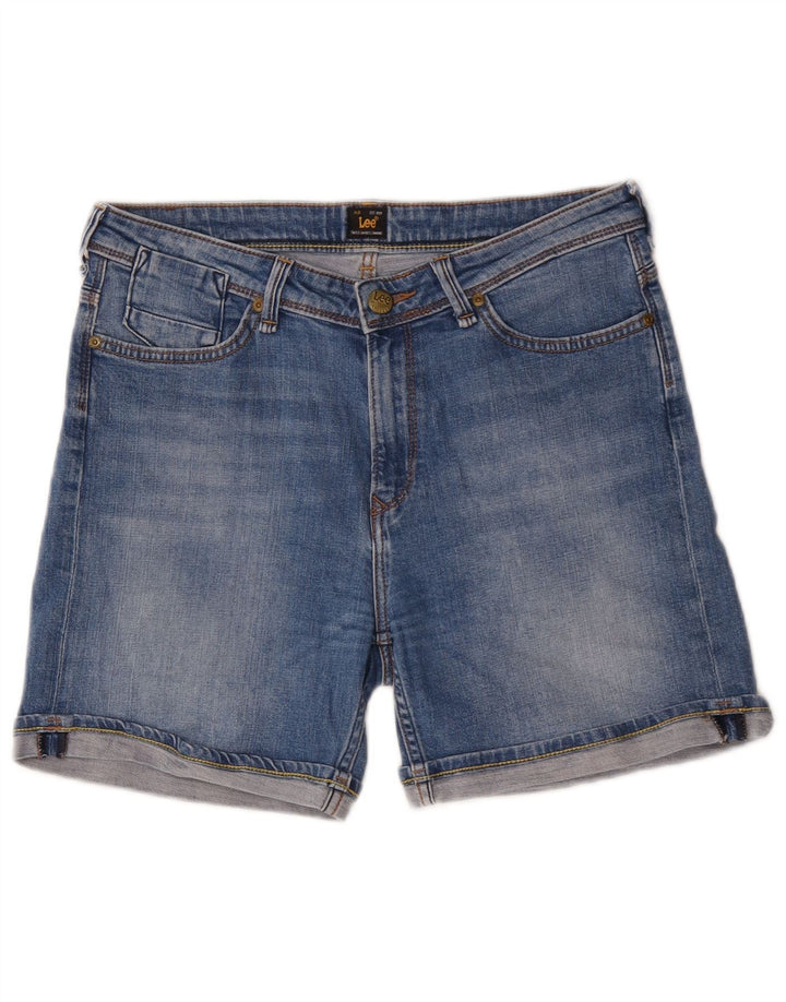 Pantaloni scurți din blugi pentru femei Boyfriend Lee W29, bumbac albastru mediu