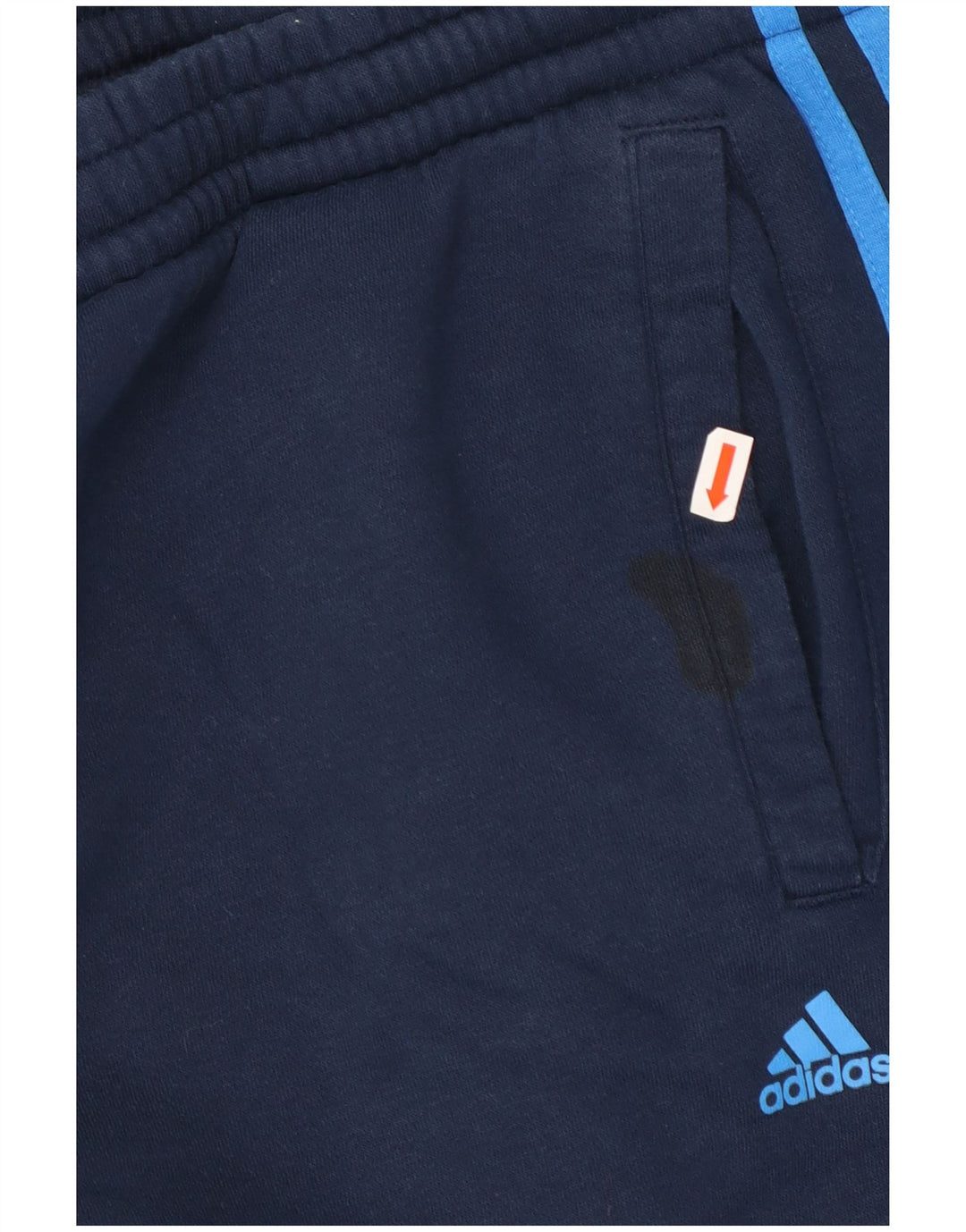 Pantaloni de trening pentru bărbați ADIDAS Pantaloni de jogging UK 42/44 Mare Bumbac bleumarin
