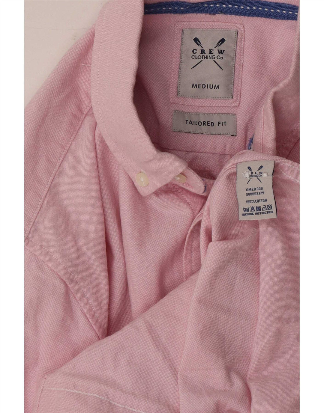 Crew Clothing Cămașă croită pentru bărbați, bumbac roz mediu