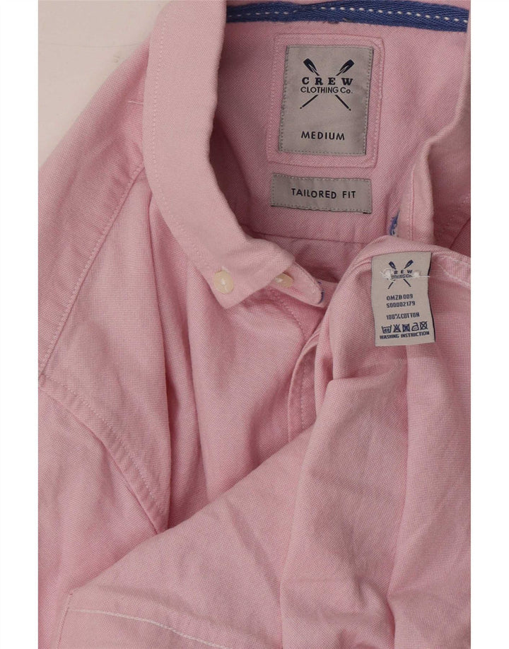 Crew Clothing Cămașă croită pentru bărbați, bumbac roz mediu