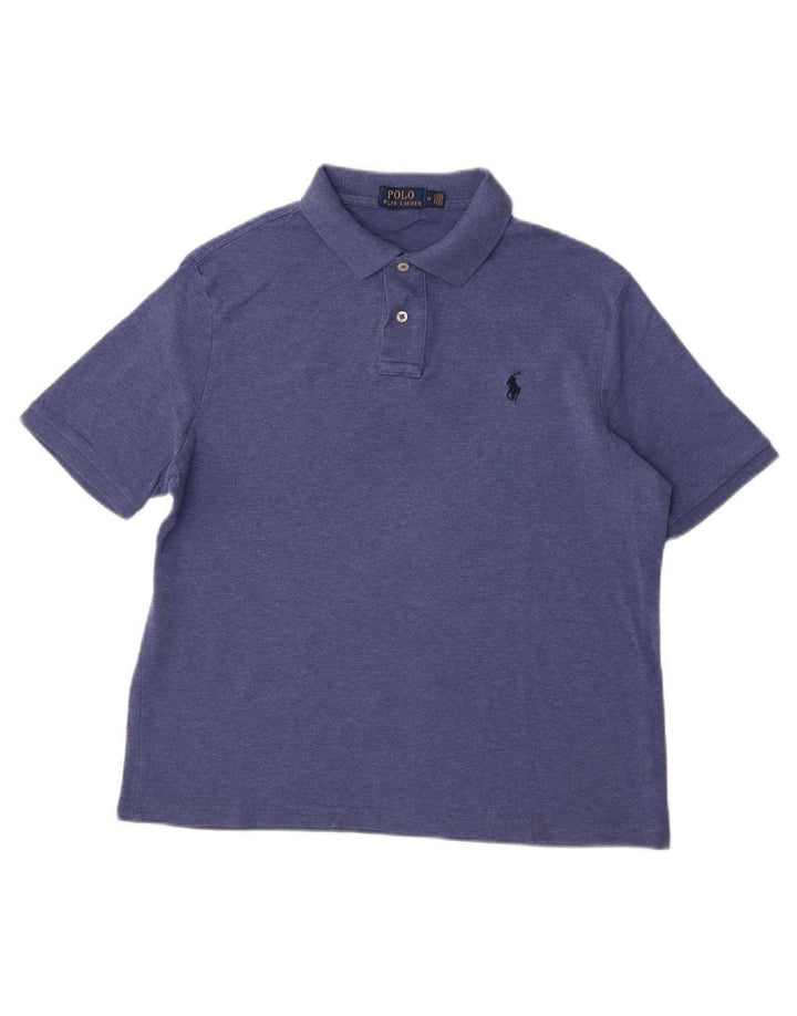 RALPH LAUREN Mens Polo Shirt Medium Blue