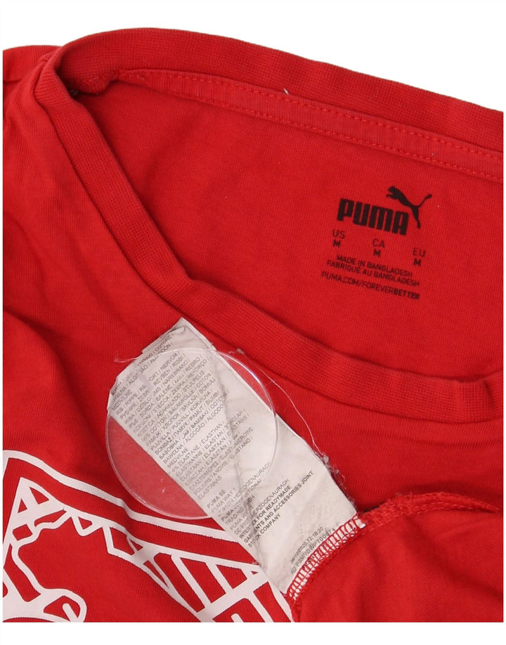 Tricou grafic pentru bărbați Puma Top, bumbac roșu mediu