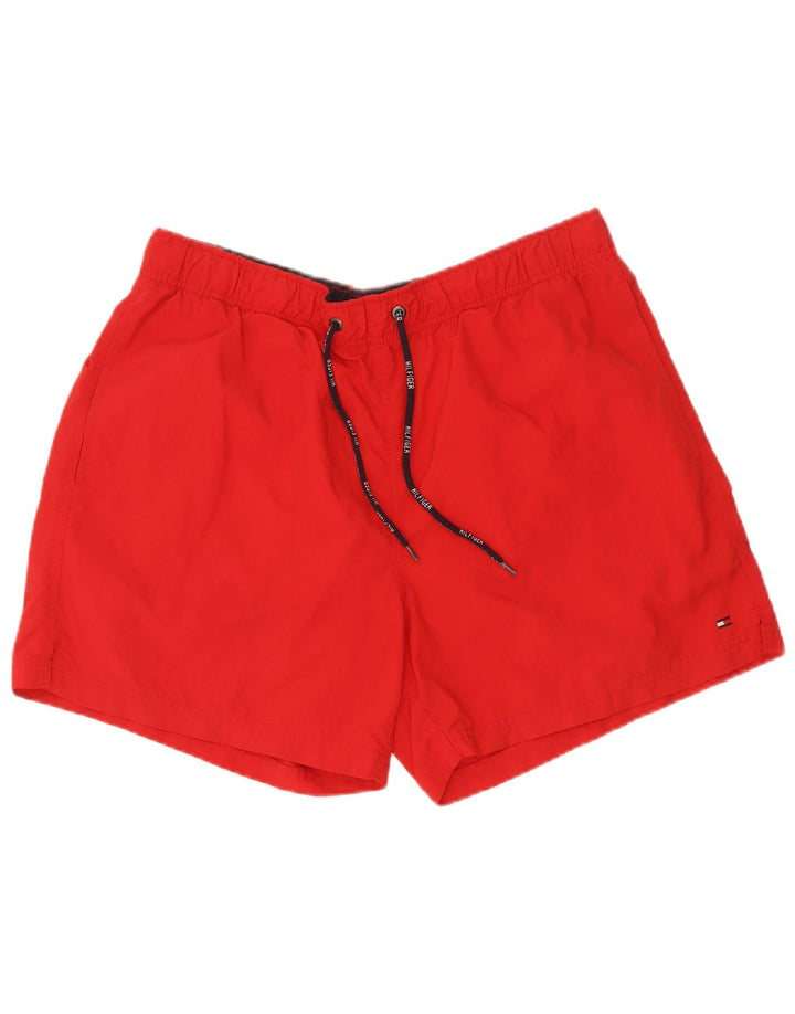 Pantaloni scurți de înot Tommy Hilfiger pentru bărbați, roșii mari