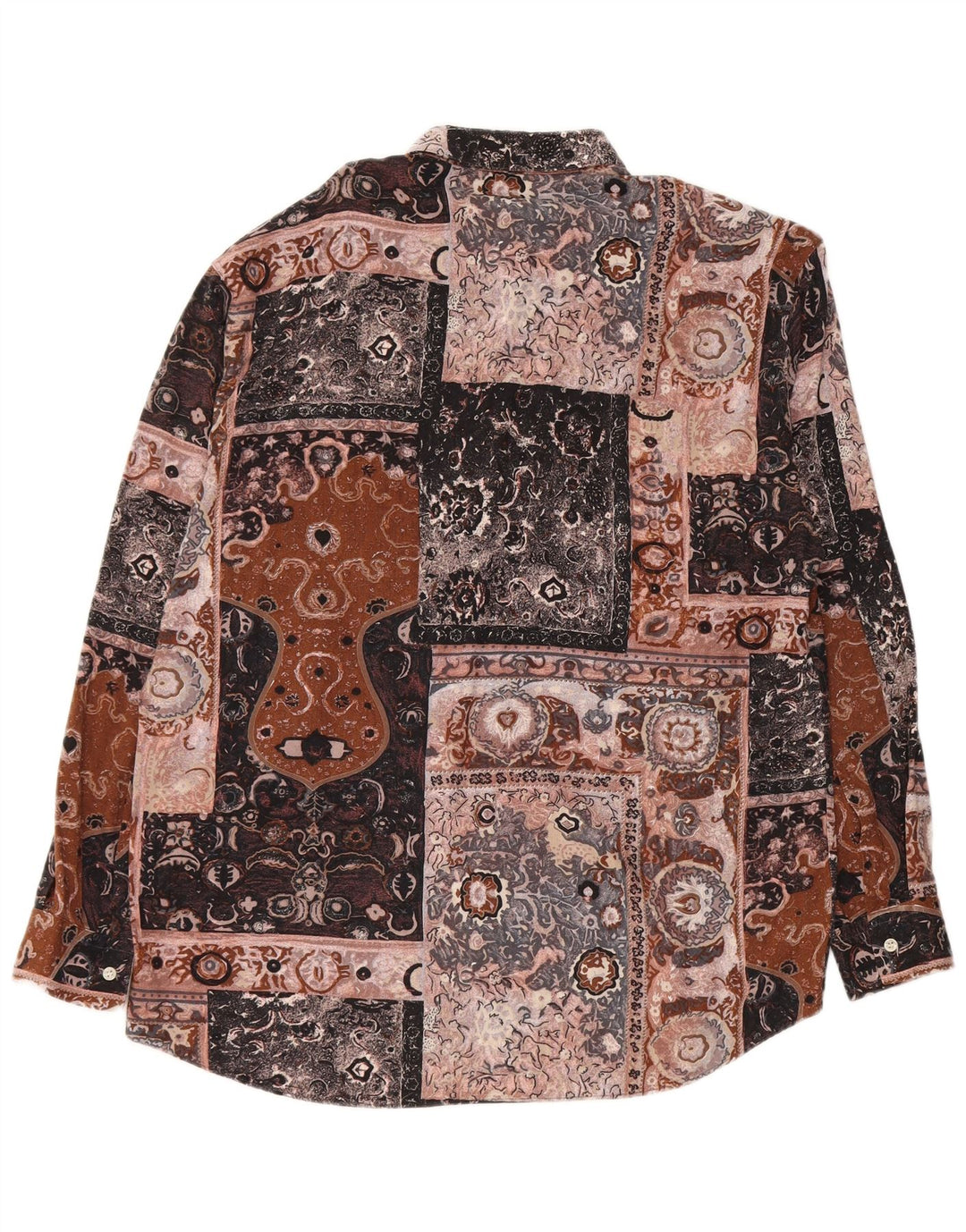Cămașă Vintage bărbați Mediu Multicolor Patchwork