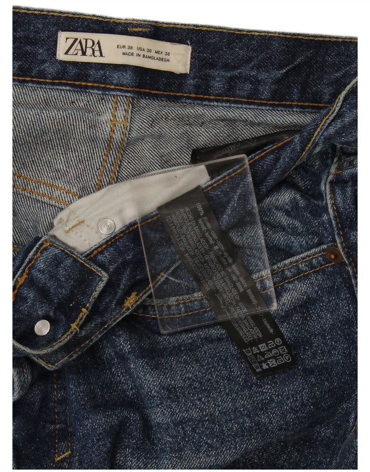 Blugi slim dama Zara EU 38 Mici L30 L26 Bumbac albastru