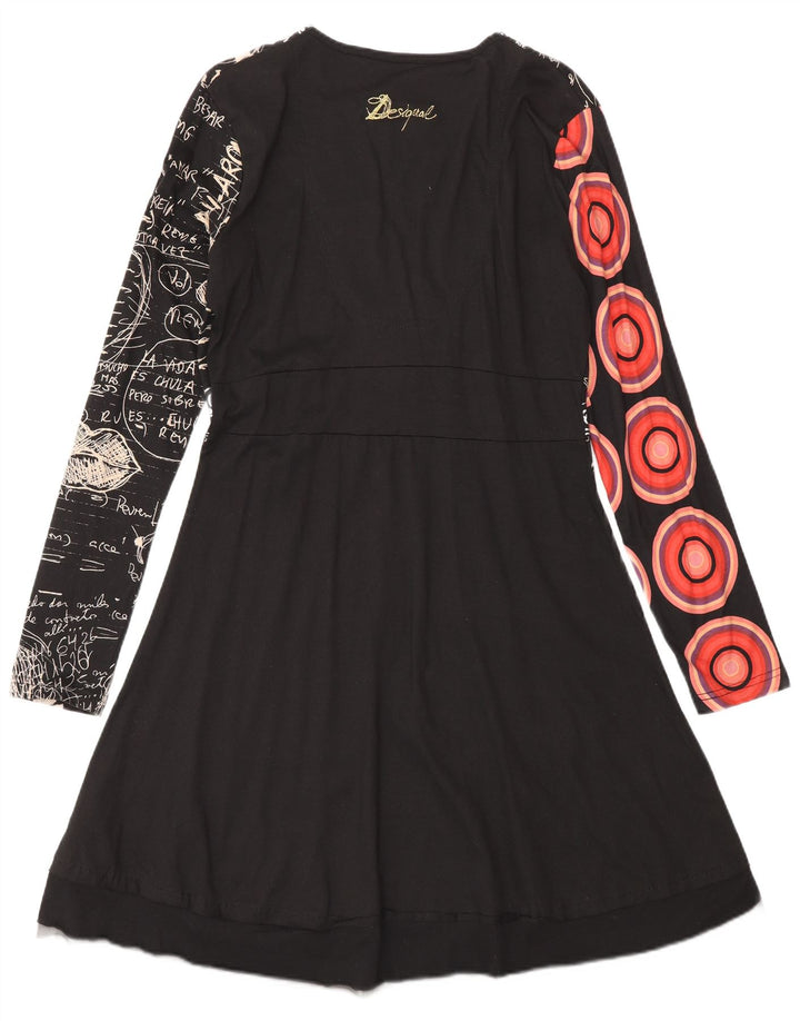 Rochie Desigual pentru femei cu model abstract grafic Empire XL negru modern