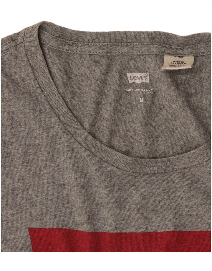 Tricou cu grafic pentru femei Levi's Top UK 14 Medium Grey Flecked
