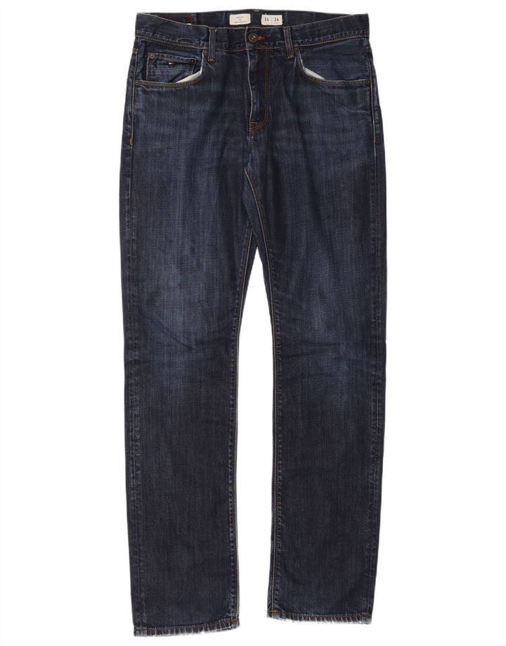 Blugi drepți Tommy Hilfiger pentru bărbați Mercer, cu ajustare normală, L34 L34, bleumarin