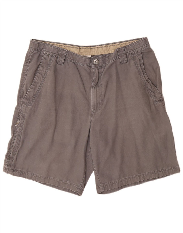 Pantaloni scurți Columbia Omni-Shield Cargo pentru bărbați W36, bumbac gri mare