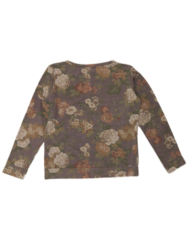 Pulover Brugi Femei Pulover Gri Mediu Floral Bumbac