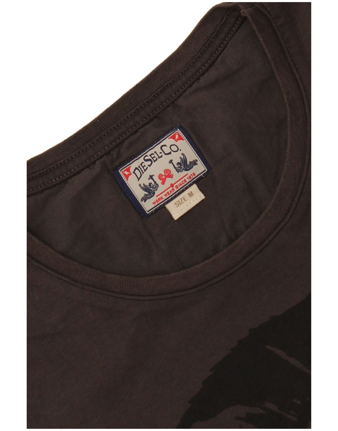 Tricou grafic pentru bărbați Diesel Top Mediu Negru