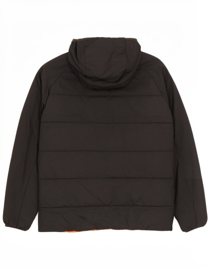 Jachetă reversibilă cu glugă The North Face pentru băieți 13-14 ani mare neagră