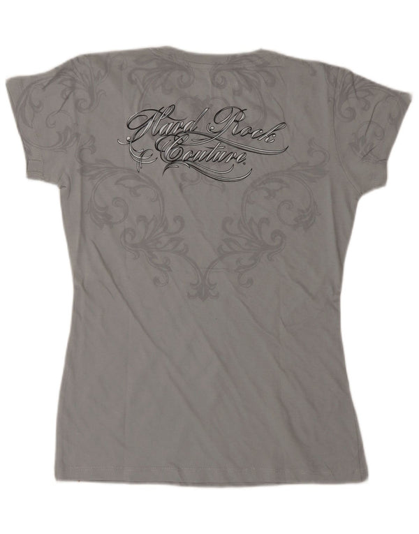 HARD ROCK CAFE Tricou grafic Venice pentru femei Top UK 10 Bumbac gri mic
