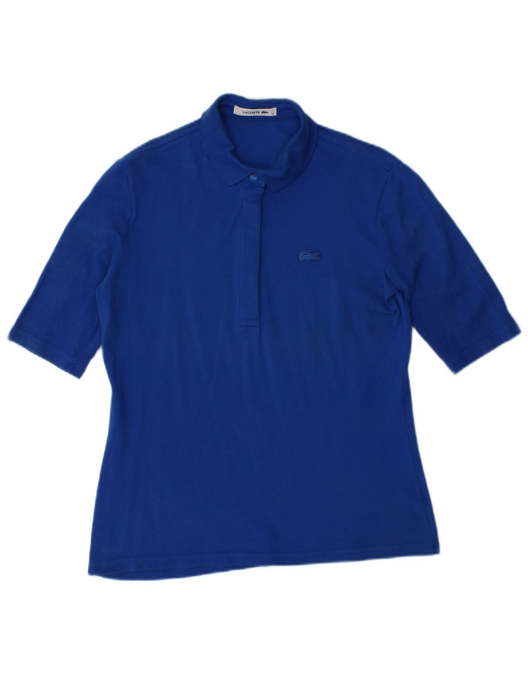 Tricou polo LACOSTE pentru dama, marimea 40, bumbac albastru mediu