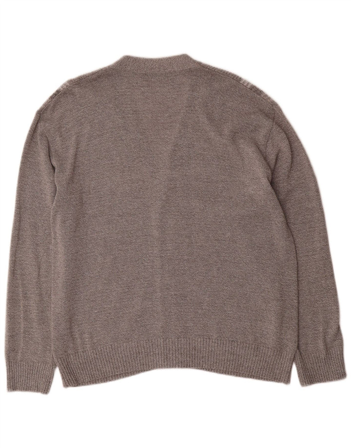 Pulover cardigan pentru bărbați Senator IT 52, bumbac cu dungi gri mari