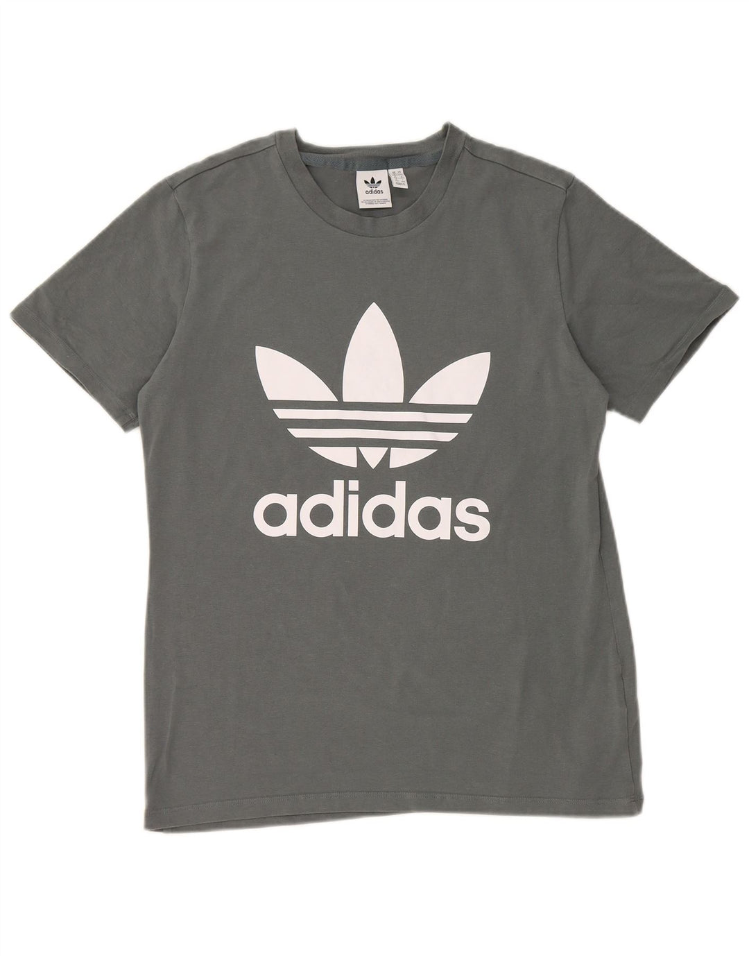 Tricou grafic ADIDAS pentru femei Top UK 16 mare bumbac gri
