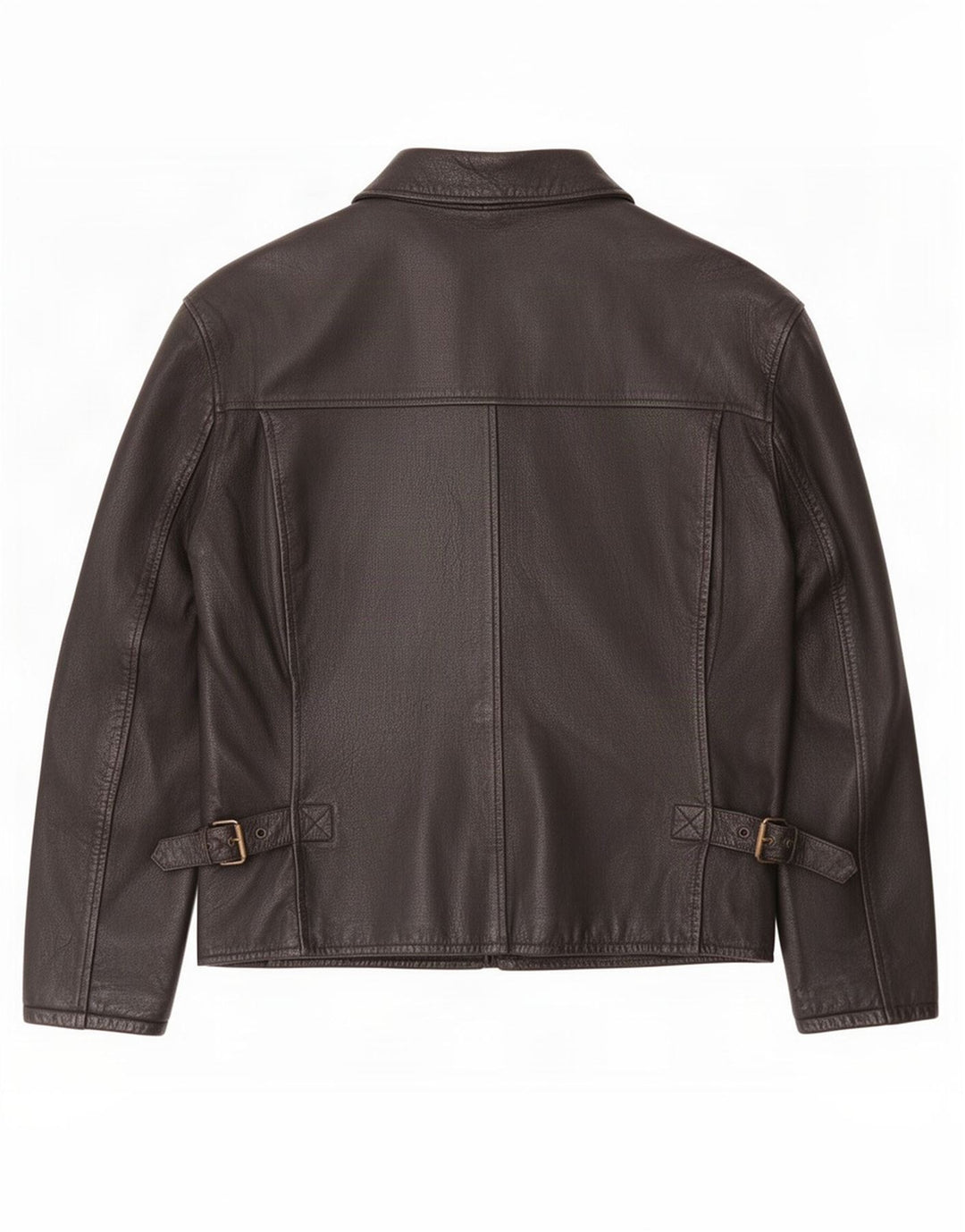 Jachetă de piele vintage pentru bărbați UK 42 XL neagră