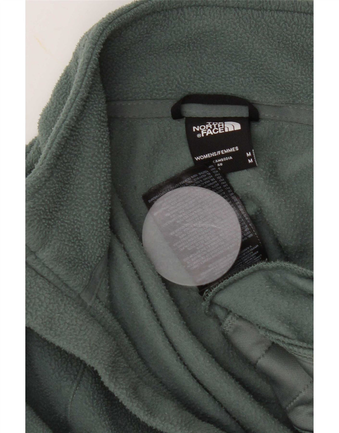 Jachetă The North Face pentru femei Liner Fleece UK 14 Medium Green Poliester
