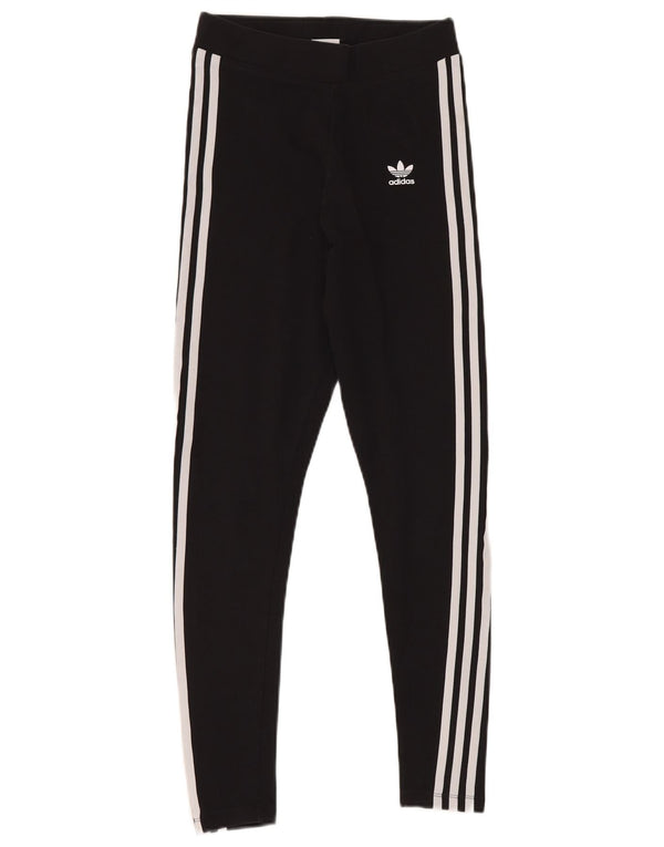 Leggings pentru femei ADIDAS UK 8 mic bumbac negru
