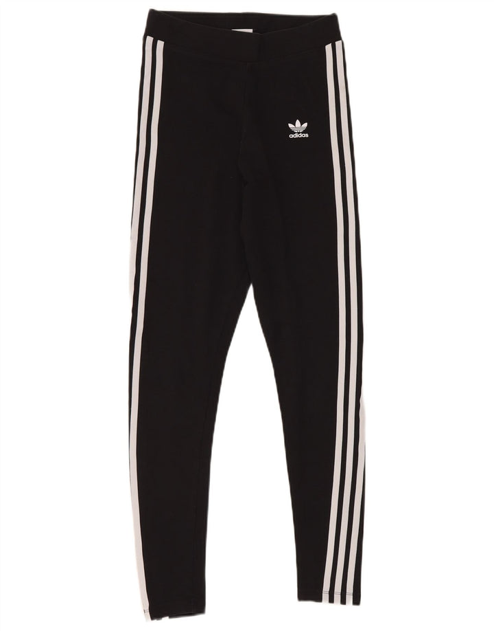 Leggings pentru femei ADIDAS UK 8 mic bumbac negru